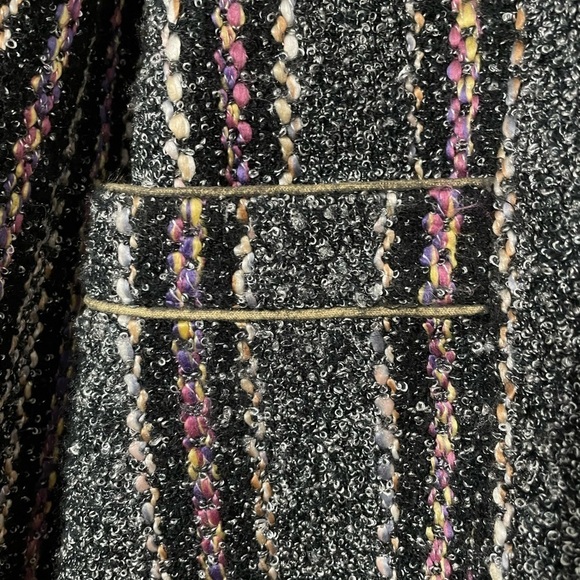 Spring Tide Fashion Co. women’s Vintage Tweed striped wool blend Blazer (L-XL) - Picture 5 of 9